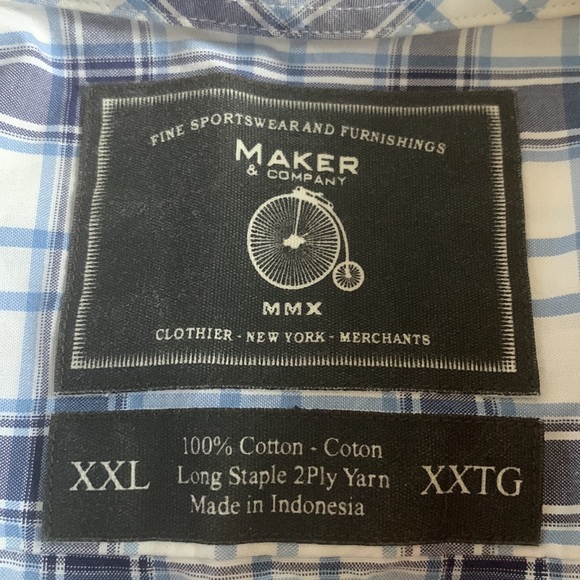 Maker & Company Button Down Shirt - Size XXL - Picture 3 of 3